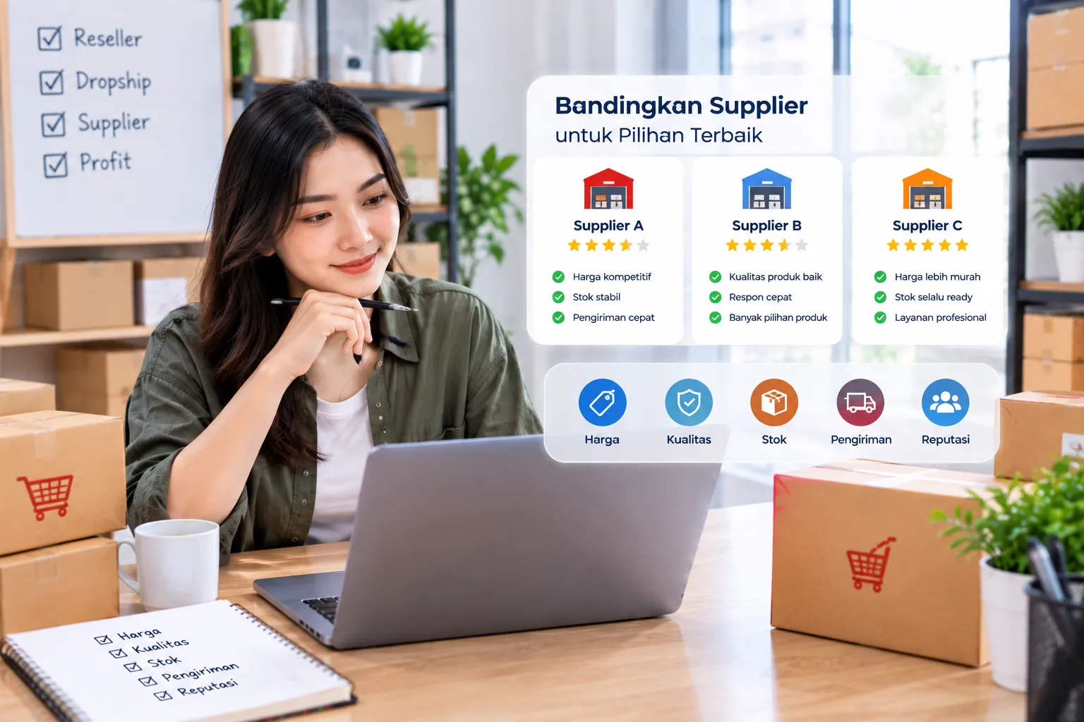 Cara Memilih Supplier untuk Bisnis Reseller dan Dropship