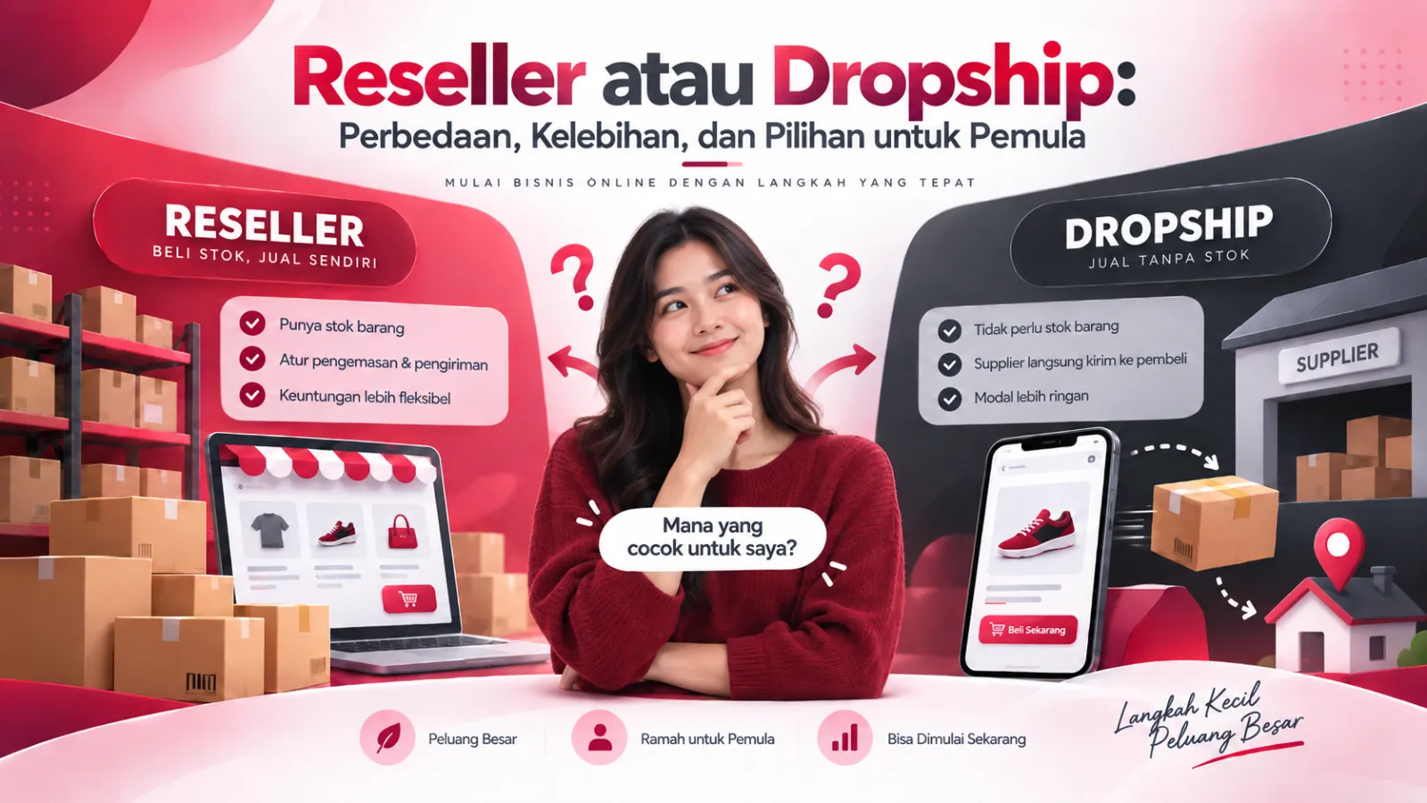Reseller atau Dropship: Perbedaan, Kelebihan, dan Pilihan untuk Pemula