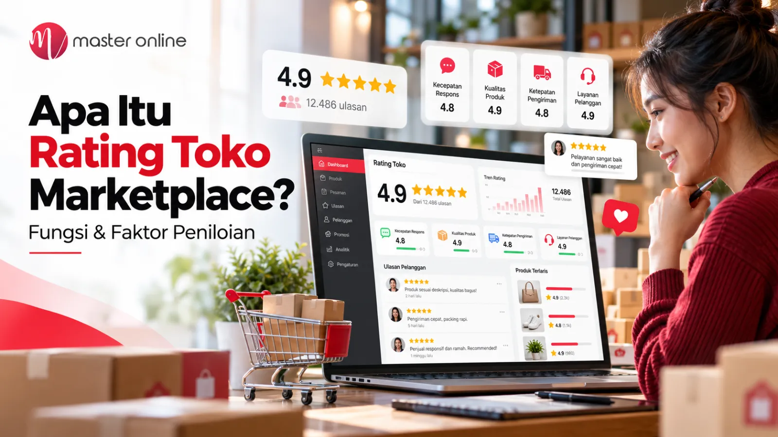 Apa Itu Rating Toko Marketplace? Fungsi & Faktor Penilaian