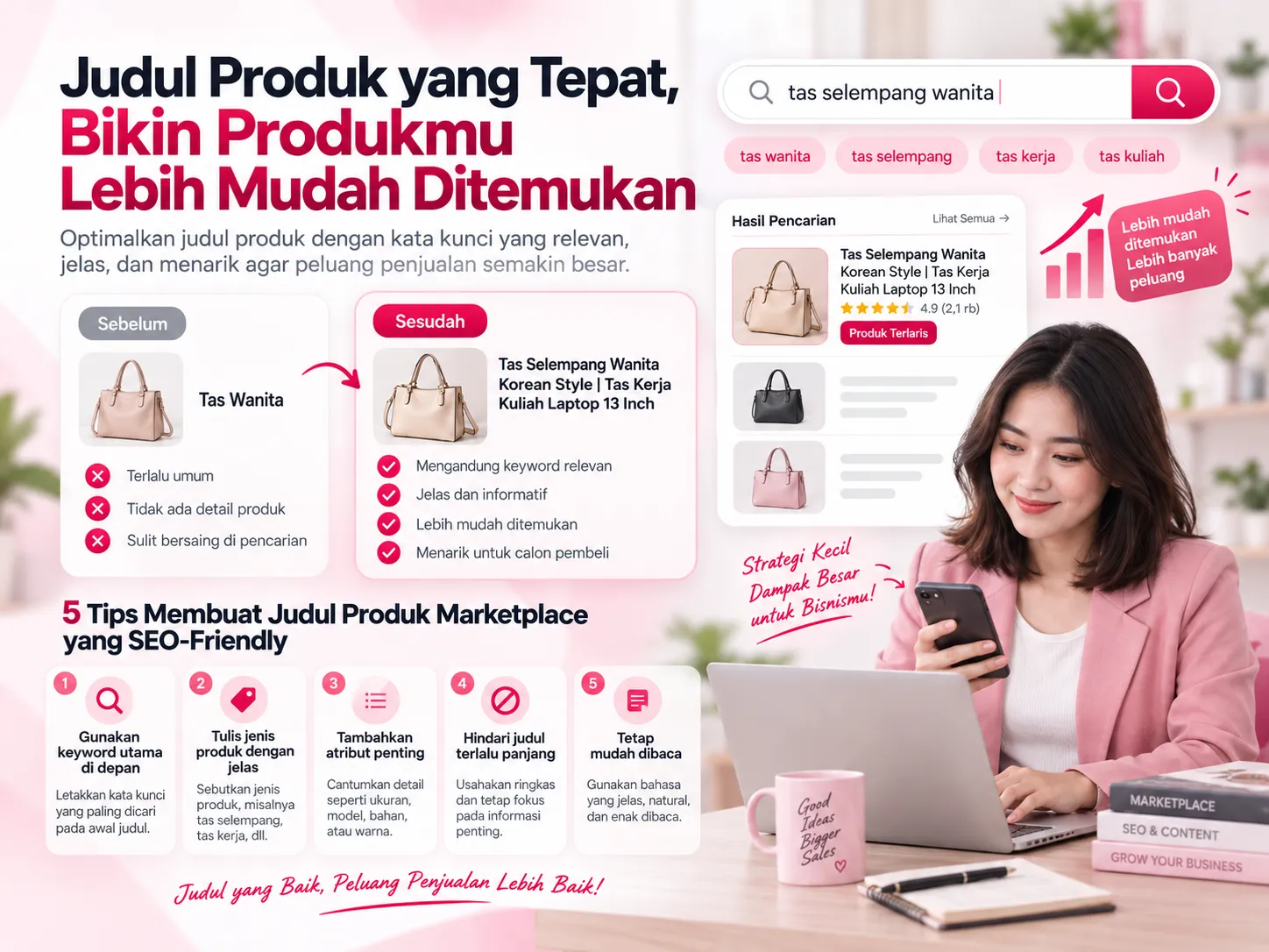 Cara Membuat Judul Produk Marketplace yang Menarik dan Mudah Ditemukan