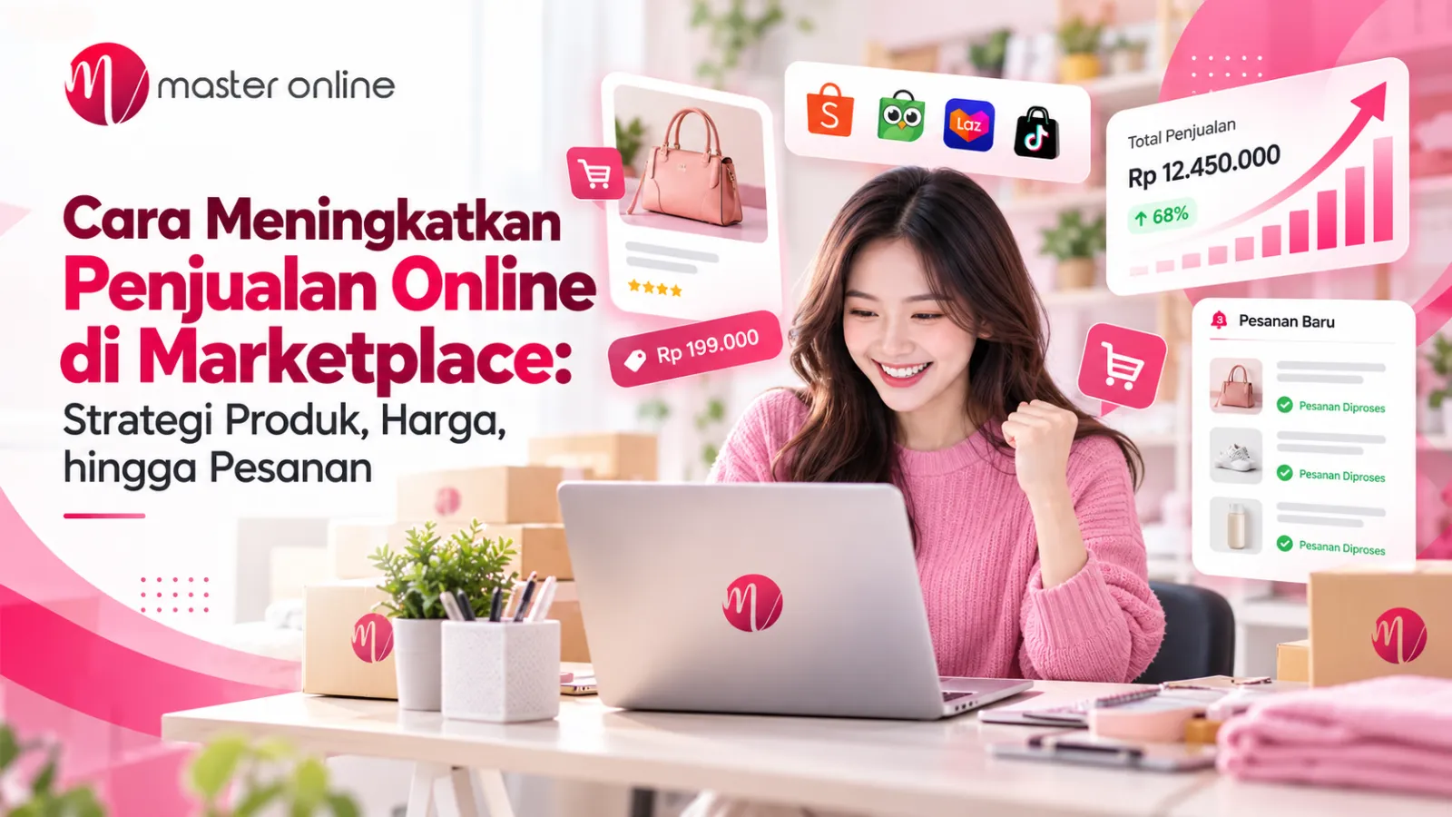 Cara Meningkatkan Penjualan Online di Marketplace: Strategi Produk, Harga, hingga Pesanan