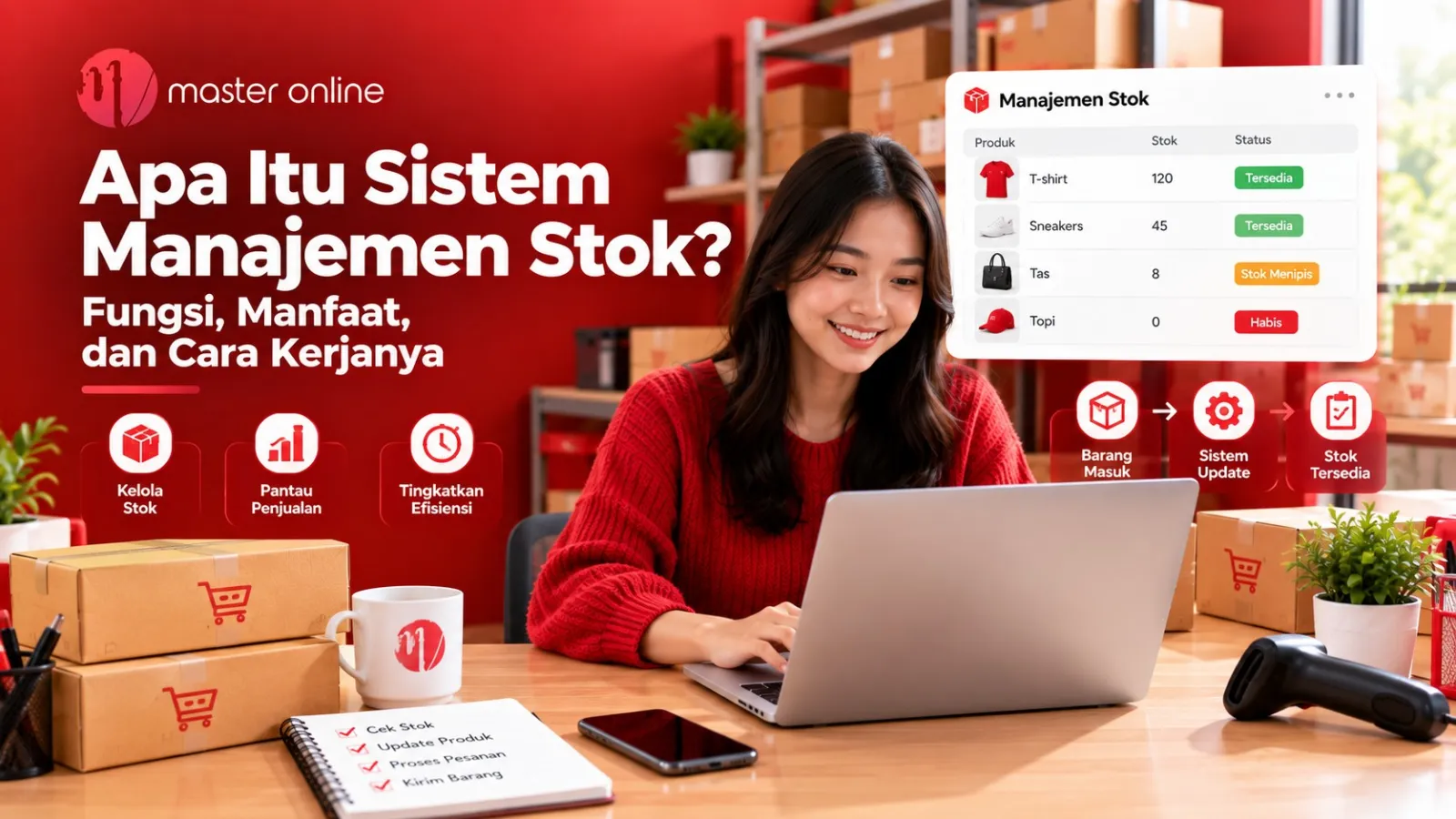 Apa Itu Sistem Manajemen Stok? Fungsi, Manfaat, dan Cara Kerjanya