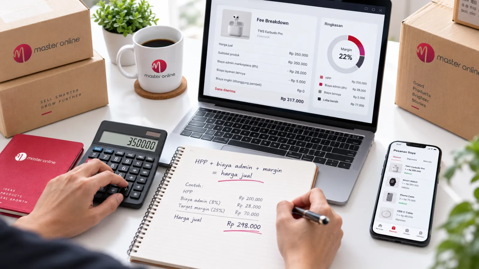 Cara Menghitung Biaya Admin Marketplace dan Dampaknya terhadap Harga Jual serta Margin
