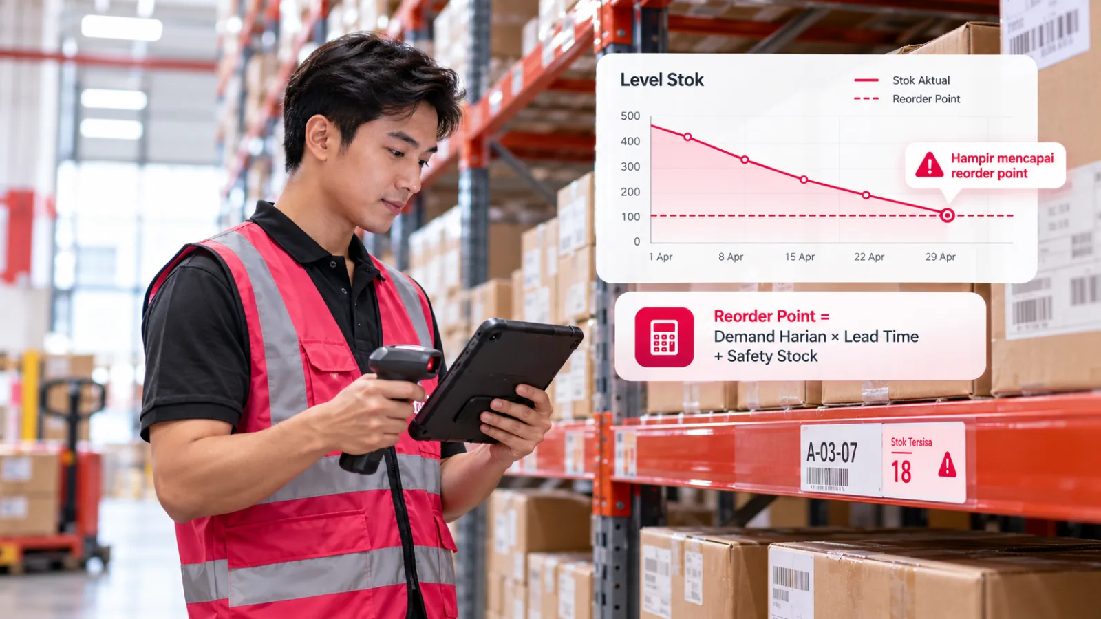 Apa Itu Reorder Point? Rumus, Cara Hitung, dan Contohnya