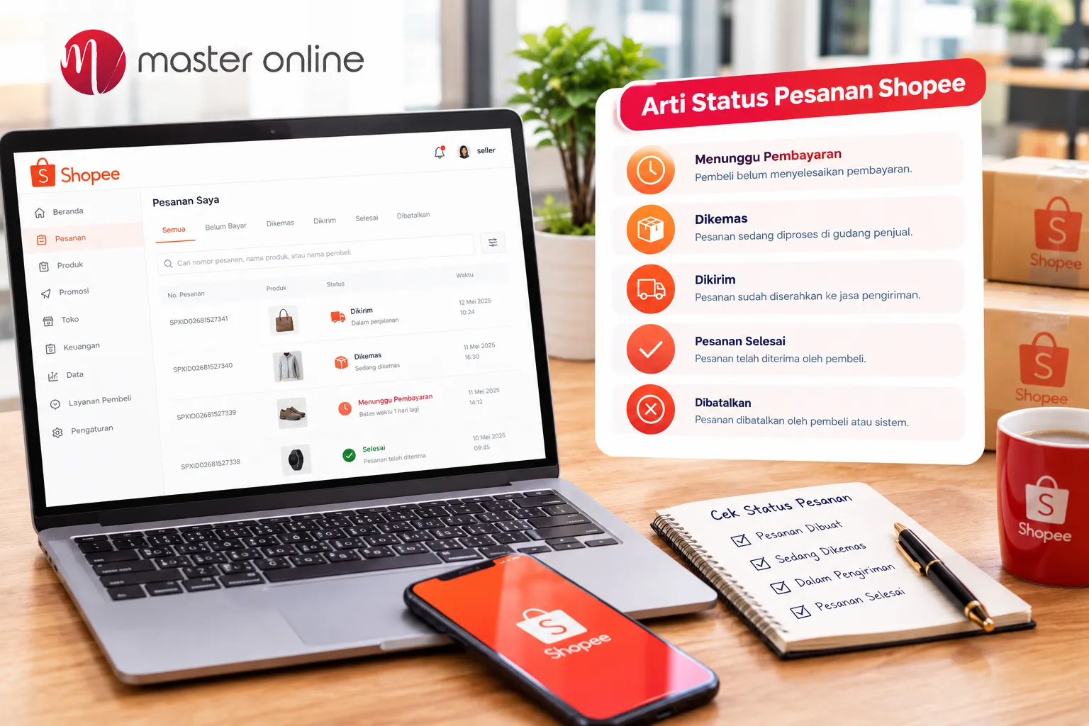 Cara Cek Status Pesanan Shopee untuk Penjual: Arti Status dan Cara Memantaunya