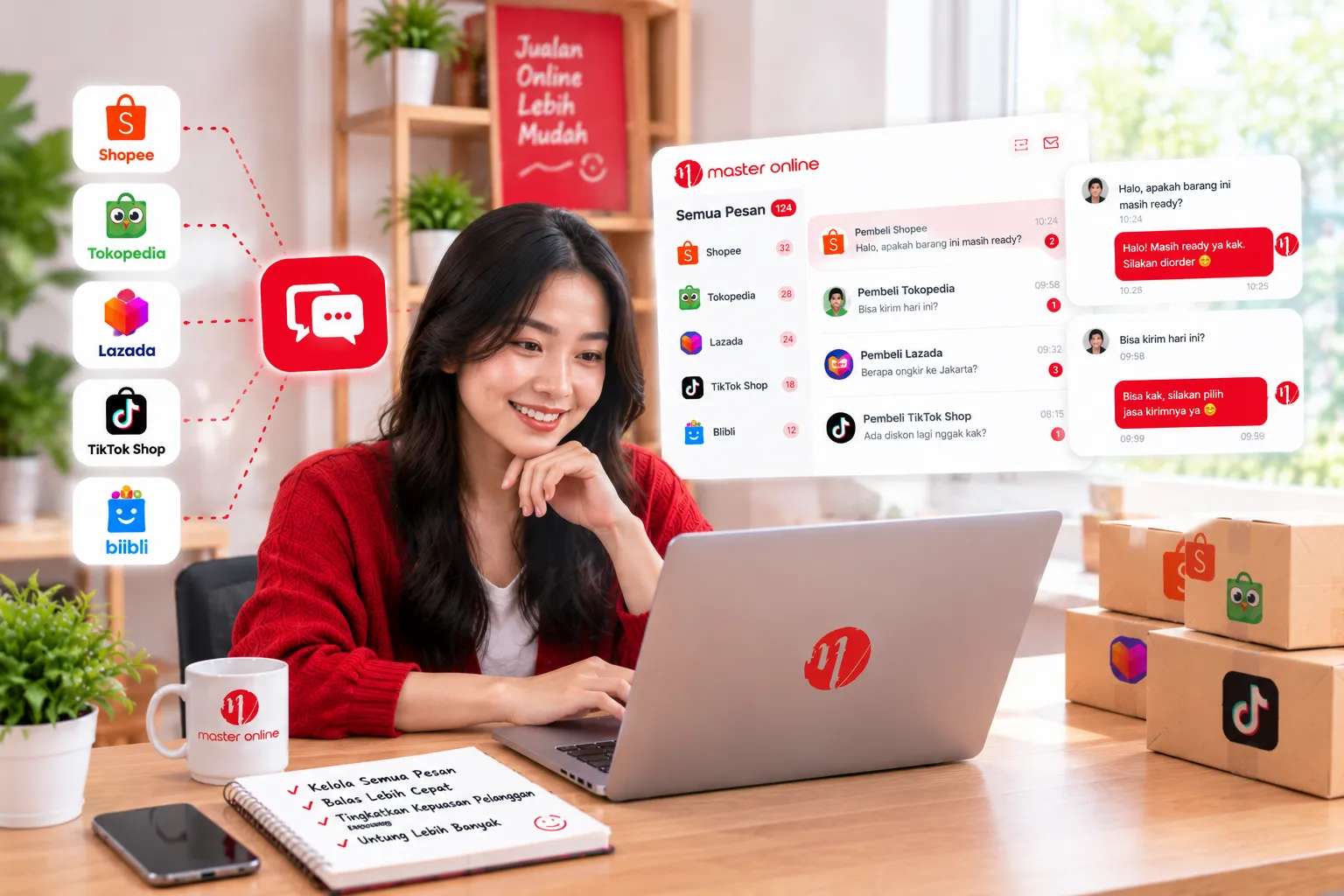 Aplikasi Chat Marketplace: Cara Kelola Pesan Pelanggan dari Banyak Marketplace