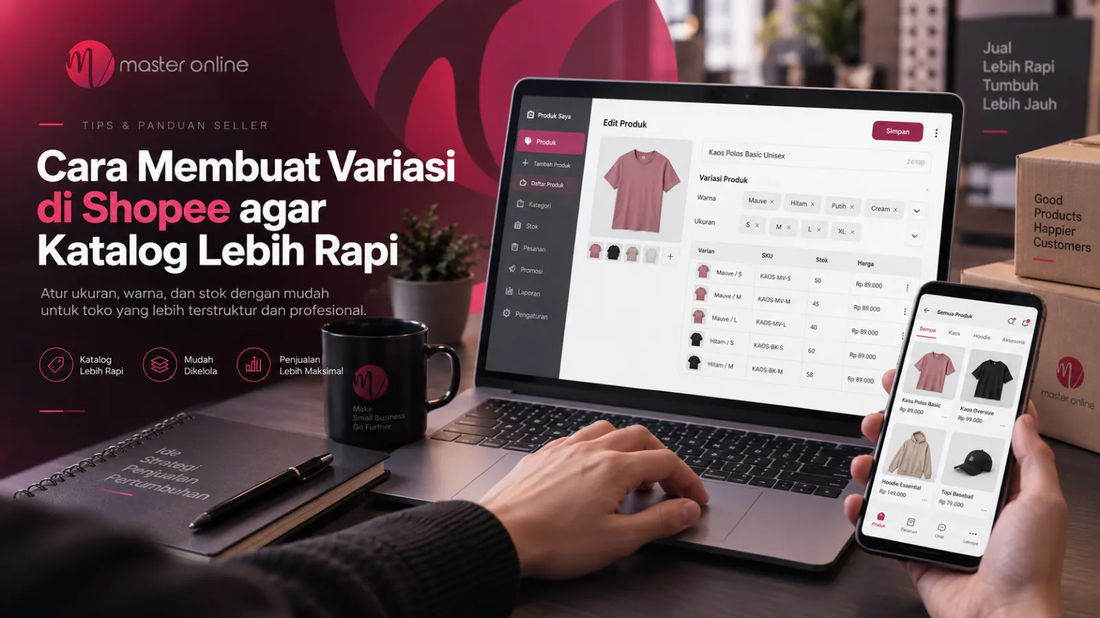 Cara Membuat Variasi di Shopee agar Katalog Lebih Rapi