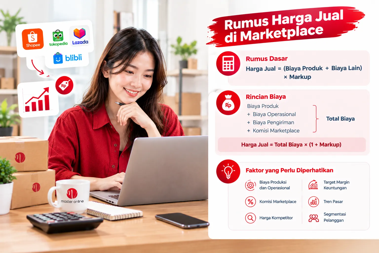 Cara Menentukan Harga Jual di Marketplace: Rumus, Biaya, dan Contoh