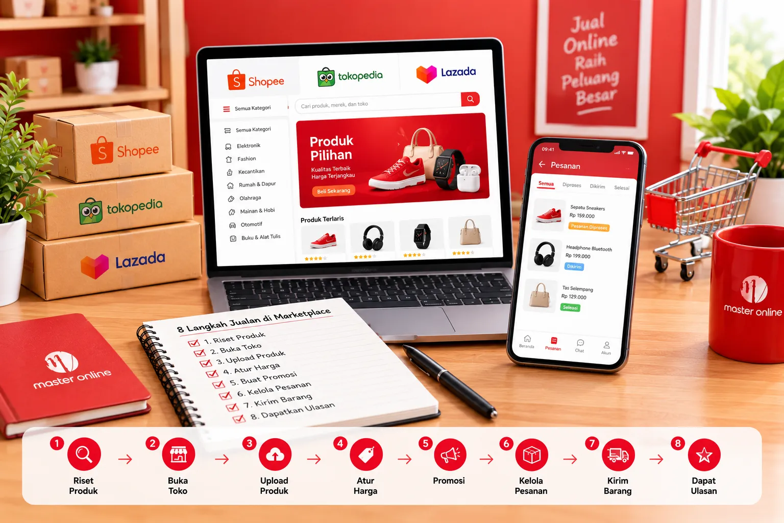 8 Langkah Cara Jualan di Marketplace untuk Pemula: Dari Buka Toko hingga Dapat Pesanan
